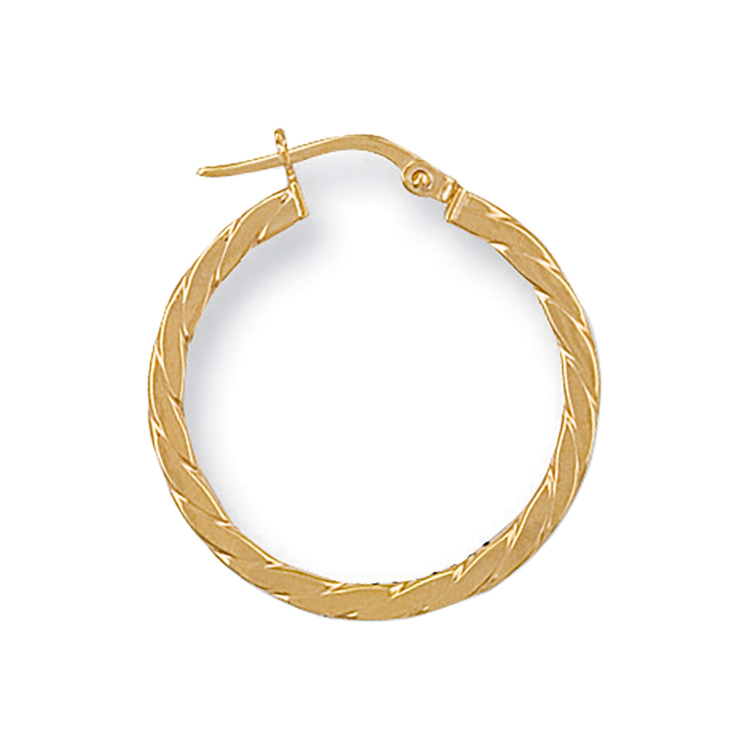 Y/G 24mm Twisted Hoop Earrings