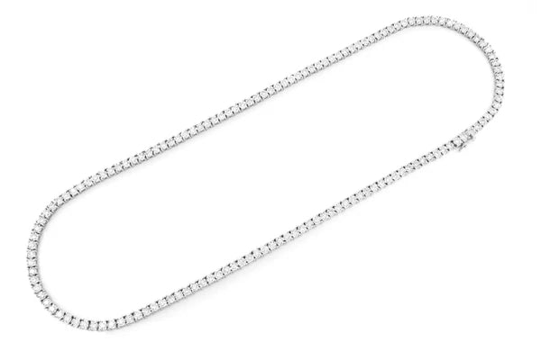 Erkals Jewellers 6pt Miracle Set Diamond Tennis Necklace 18K Gold 8.95ctw