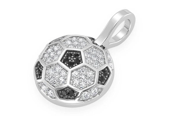 Erkals Jewellers Soccer Futbol Pendant 18K Gold 0.25ctw