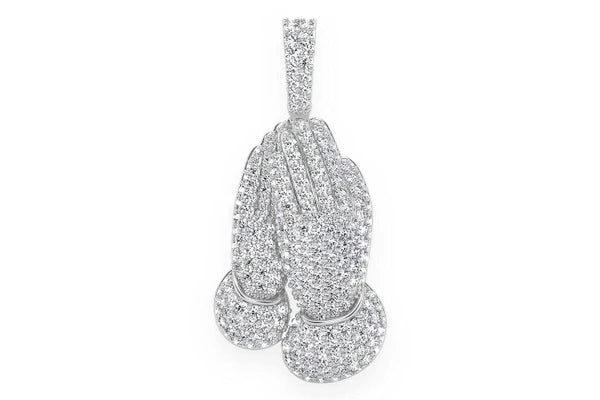 Erkals Jewellers Prayer Hands Diamond Pendant 18K Gold 2.25ctw