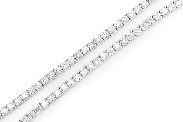 Erkals Jewellers 8pt Prong Set Diamond Tennis Necklace 18K Gold 16.50ctw