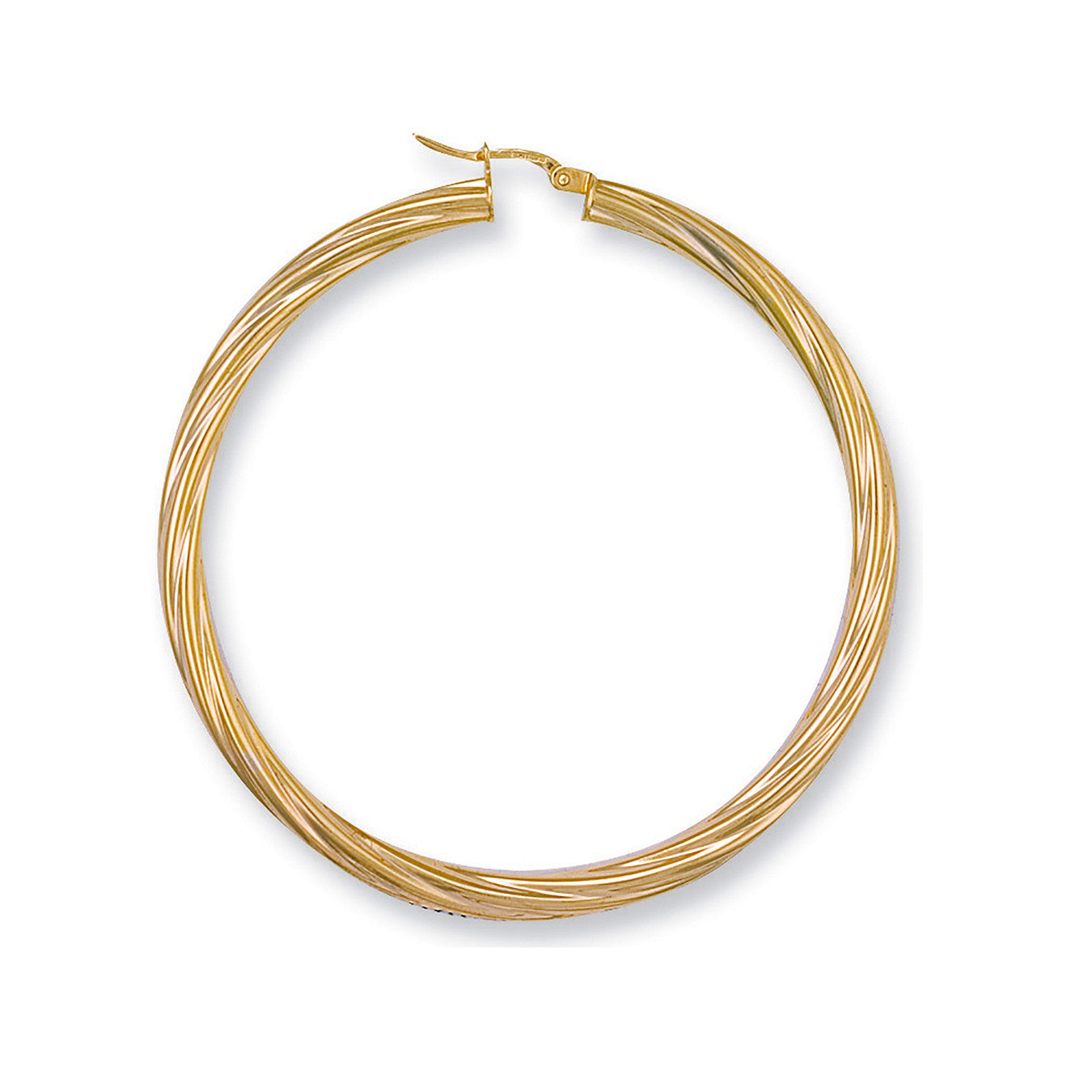 Y/G 57mm Twisted Hoop Earrings