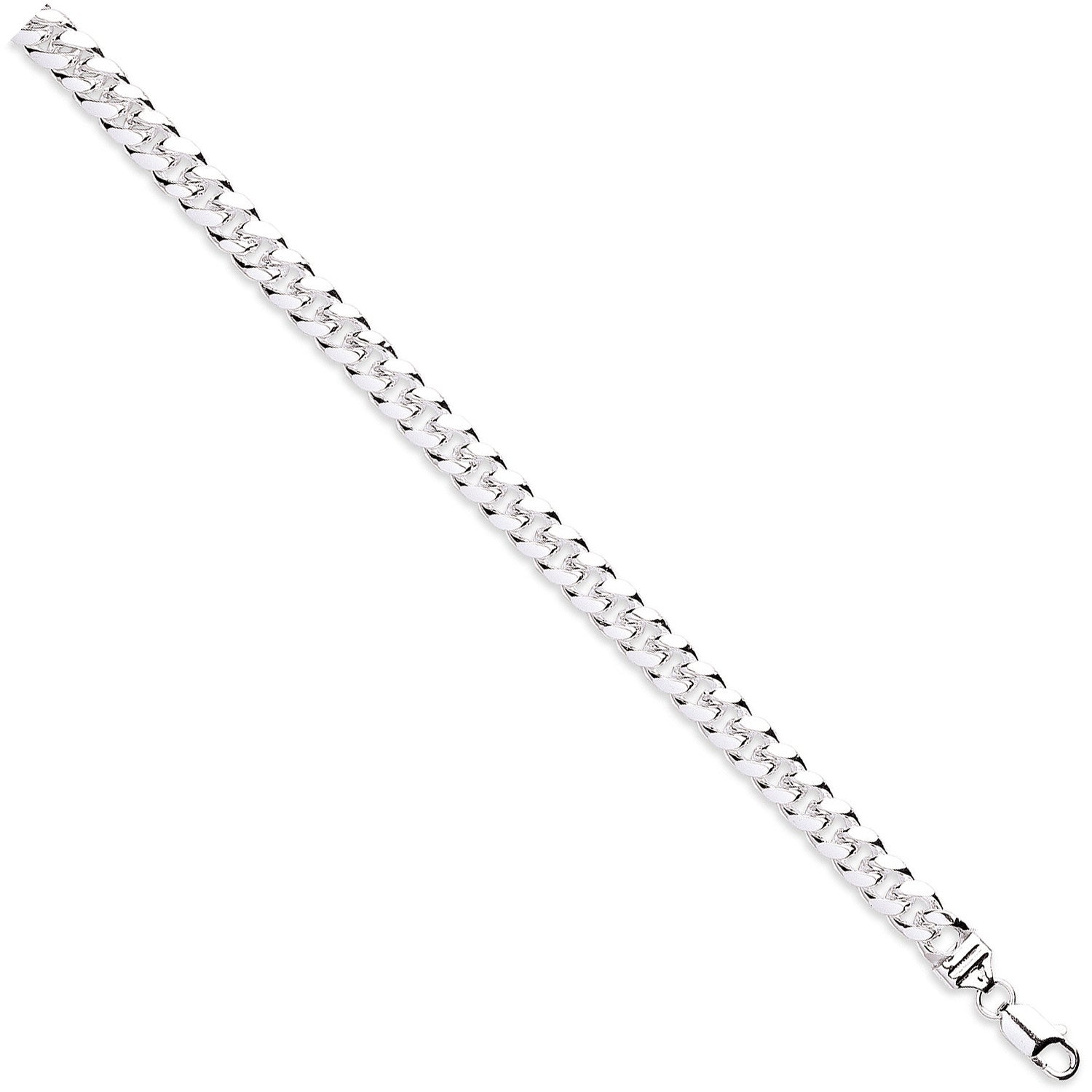 Silver 8.4mm Dome Cuban Link Chain/Gents Bracelet