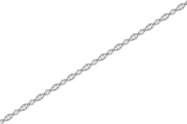 Erkals Jewellers Geometric Bezel Set Link Diamond Bracelet 18K Gold 0.50ctw