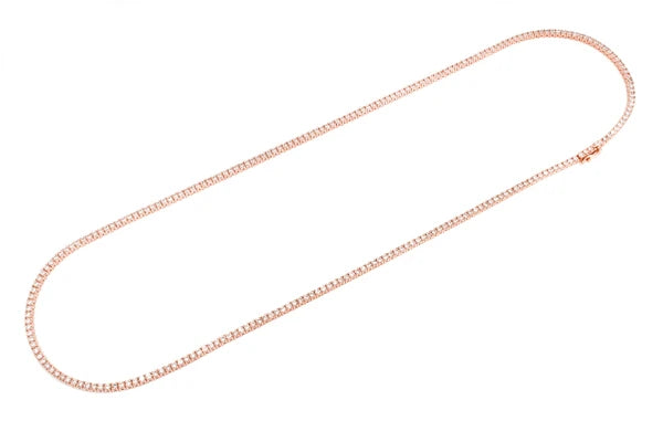 Erkals Jewellers 4pt Prong Set Diamond Tennis Necklace 18K Gold 8.75ctw