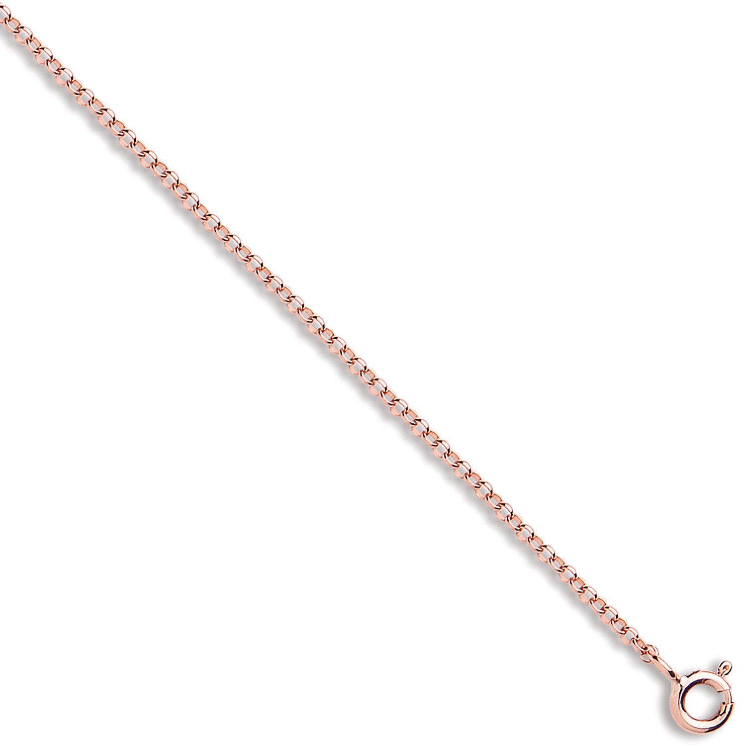 Rose Gold 1.6mm Round Belcher Chain