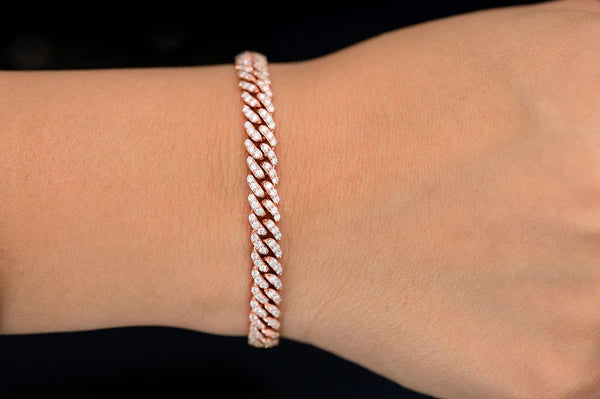 Erkals Jewellers 4mm Miami Cuban Diamond Bracelet 18K Gold 1.50ctw