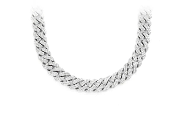 Erkals Jewellers 10mm Miami Cuban Diamond Necklace 18K Gold 14.00ctw
