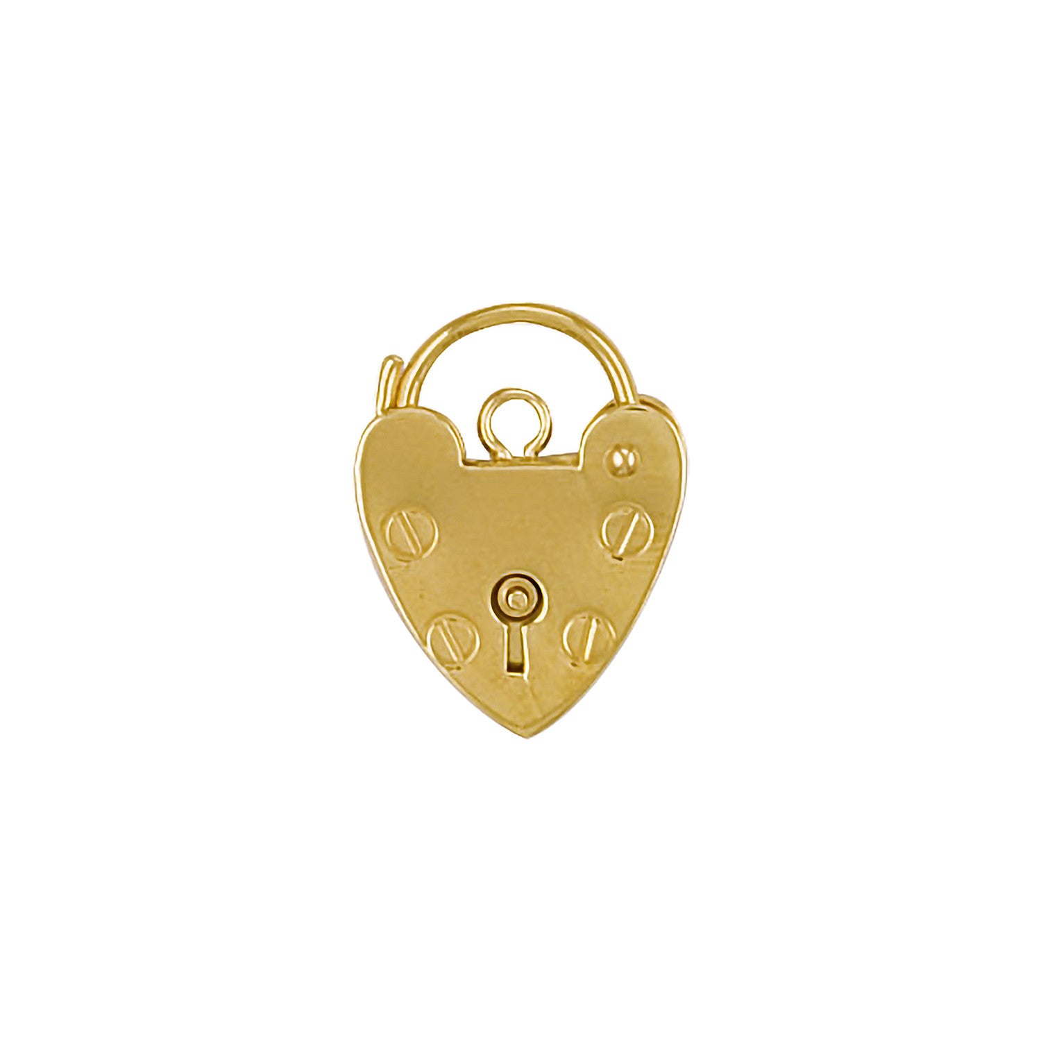 9ct YG 11mm Padlock