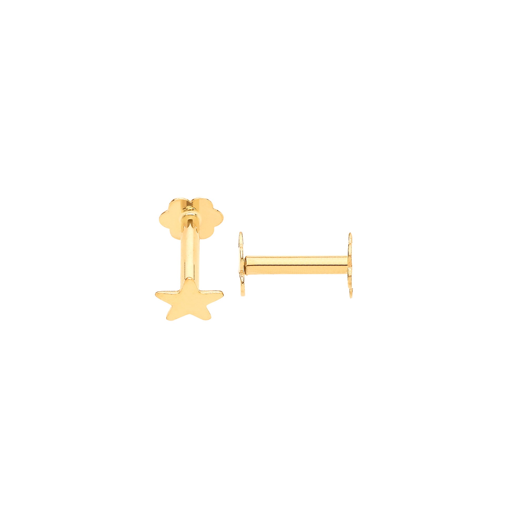 Y/G Star Screw Ear Cartilage Stud