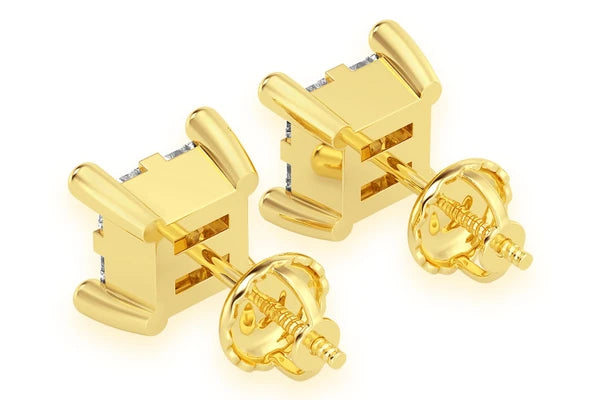 Erkals Jewellers Quad Stud Earrings 18K Gold 0.25ctw