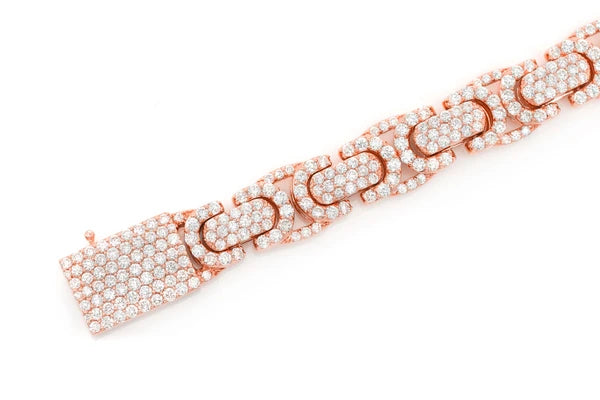 Erkals Jewellers Byzantine Link Diamond Bracelet 18K Gold 10.00ctw