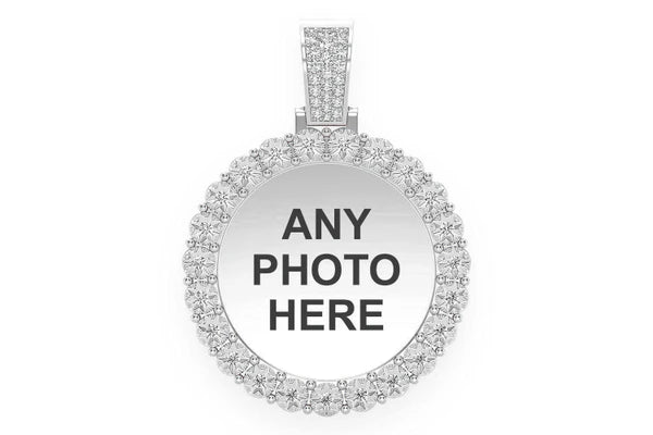 Erkals Jewellers Miracle Set Picture Memory Pendant 18K Gold Diamond 1.15ctw
