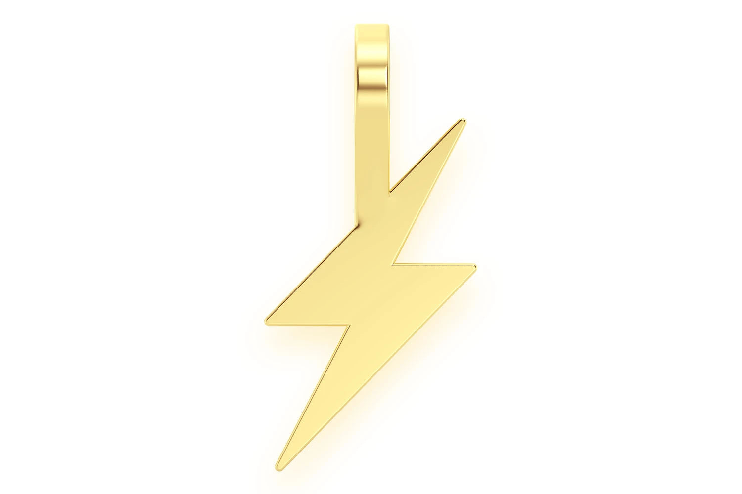 Erkals Jewellers Mini Lightning Bolt Emoji Pendant 18K Gold