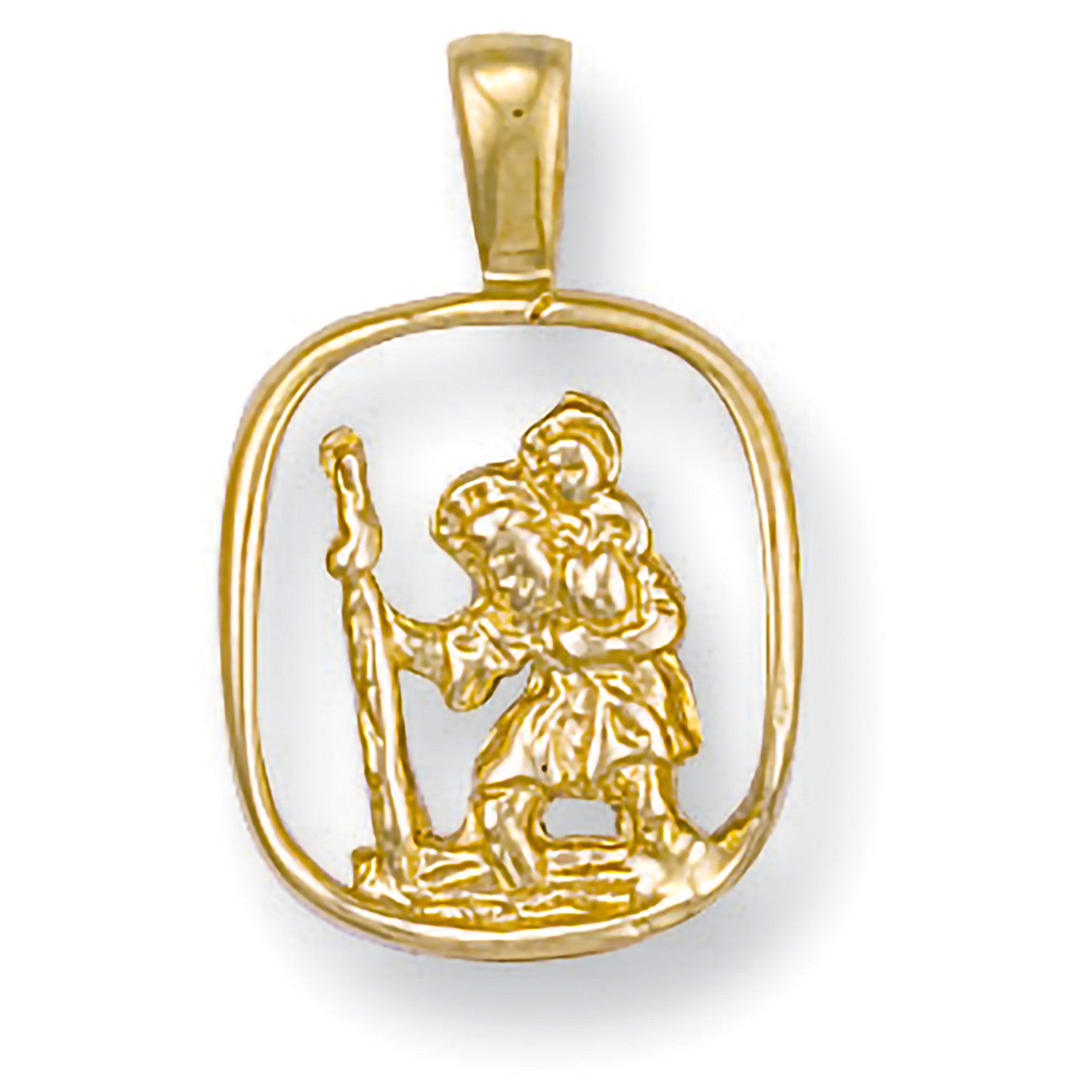 Y/G Cut Out St Christopher Pendant