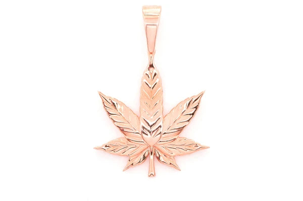 Erkals Jewellers Cannabis Leaf Pendant 18K Gold