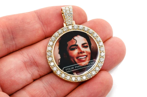 Erkals Jewellers Picture Memory Pendant 18K Gold Diamond 2.75ctw