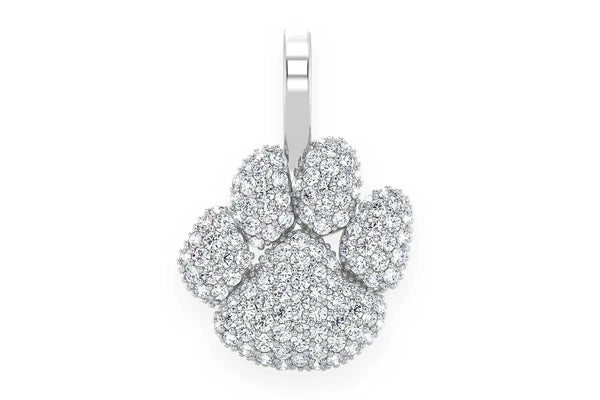 Erkals Jewellers Dog Paw Pendant 18K Gold Diamond 0.45ctw