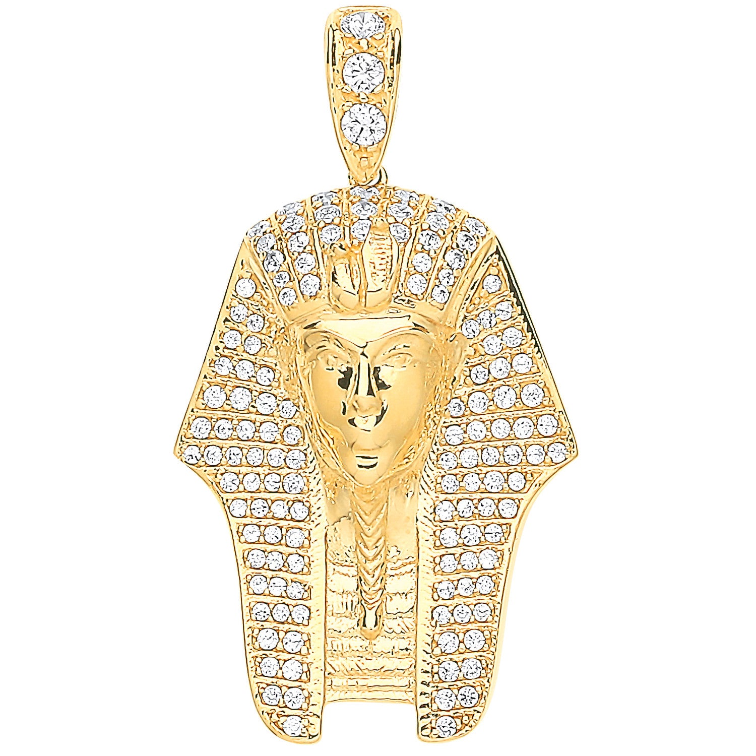 Y/G Cz King Tutankhamun Pendant