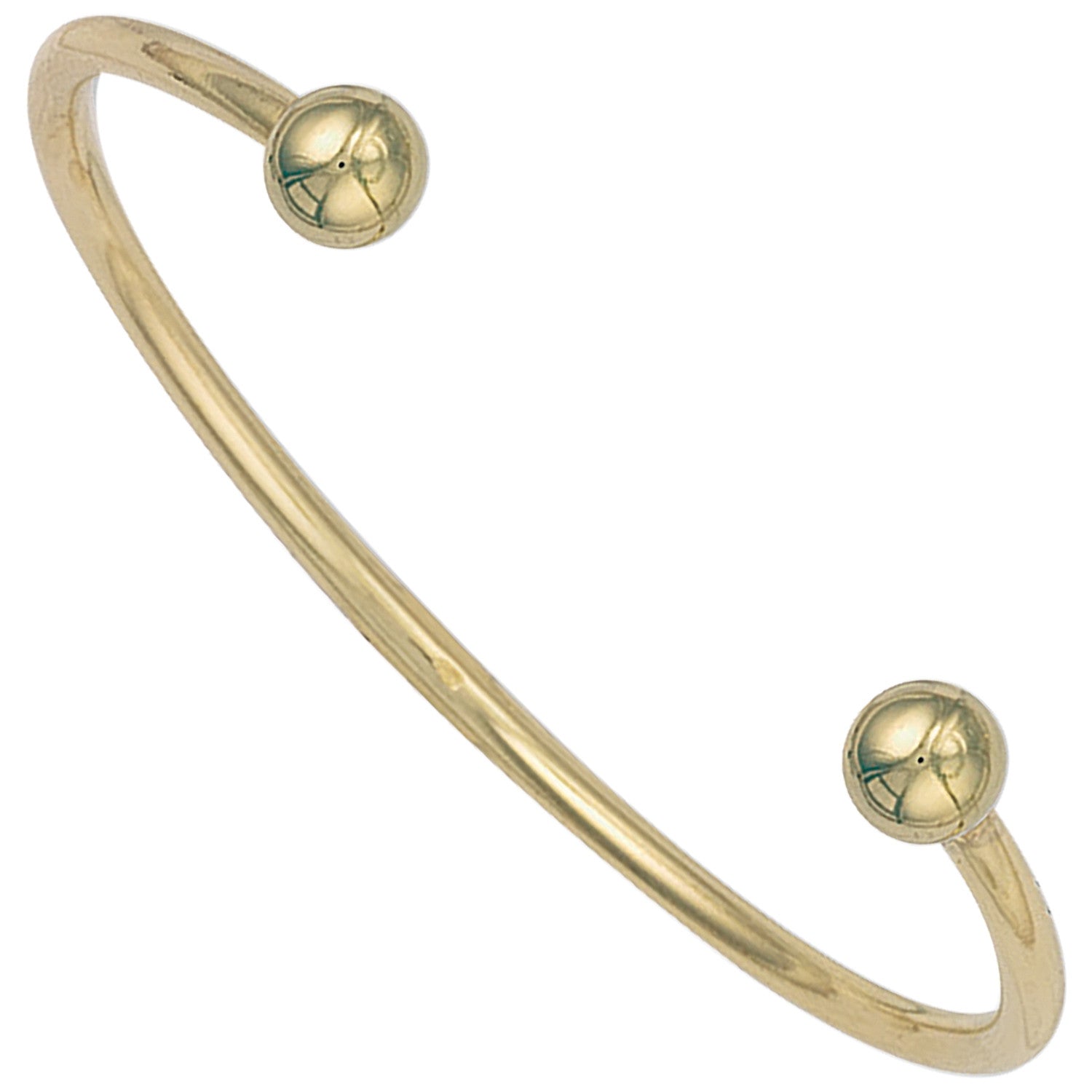 Y/G Ladies / Gents 3mm Solid Torque Bangle