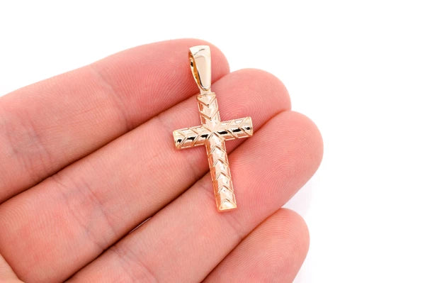 Erkals Jewellers X Design Cross Pendant 18K Gold