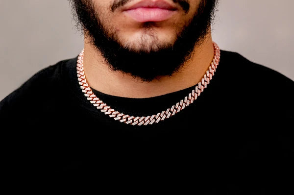 Erkals Jewellers 9mm Raised Miami Cuban Diamond Necklace 18K Gold 13.00ctw