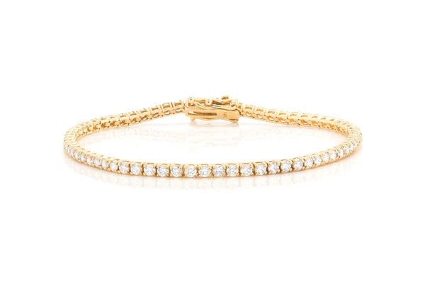 Erkals Jewellers 5pt Prong Set Diamond Tennis Bracelet 18K Gold 3.00ctw