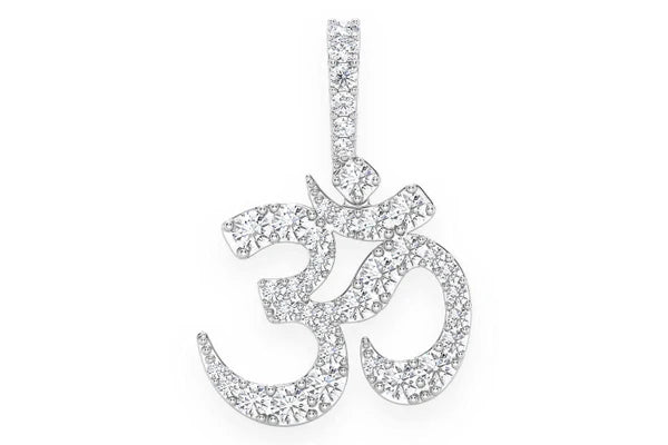 Erkals Jewellers Om Icon Pendant 18K Gold Diamond 0.66ctw