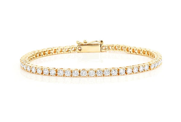 Erkals Jewellers 12pt Prong Set Diamond Tennis Bracelet 18K Gold 8.25ctw