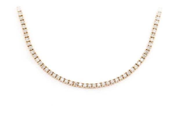 Erkals Jewellers 2pt Prong Set Diamond Tennis Necklace 18K Gold 5.50ctw