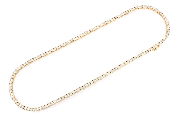 Erkals Jewellers 6pt Miracle Set Diamond Tennis Necklace 18K Gold 8.95ctw