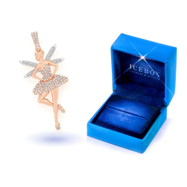 Erkals Jewellers Ballerina Wings Diamond Pendant 18K Gold 0.65ctw