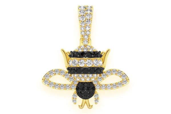 Erkals Jewellers Bumble Bee Pendant 18K Gold Diamond 0.50ctw