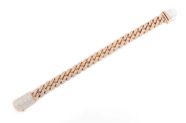 Erkals Jewellers 10mm Miami Cuban Link Diamond Bracelet 18K Gold 5.00ctw