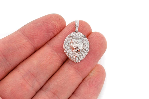 Erkals Jewellers Lion Head Pendant 18K Gold Diamond 0.50ctw