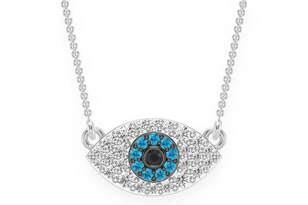 Erkals Jewellers Evil Eye Pendant 18K Gold Diamond 0.25ctw