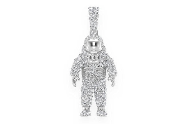 Erkals Jewellers Space Astronaut Pendant 18K Gold Diamond 1.00ctw