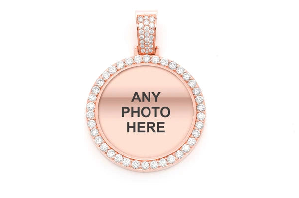 Erkals Jewellers Picture Memory Pendant 18K Gold Diamond 3.50ctw