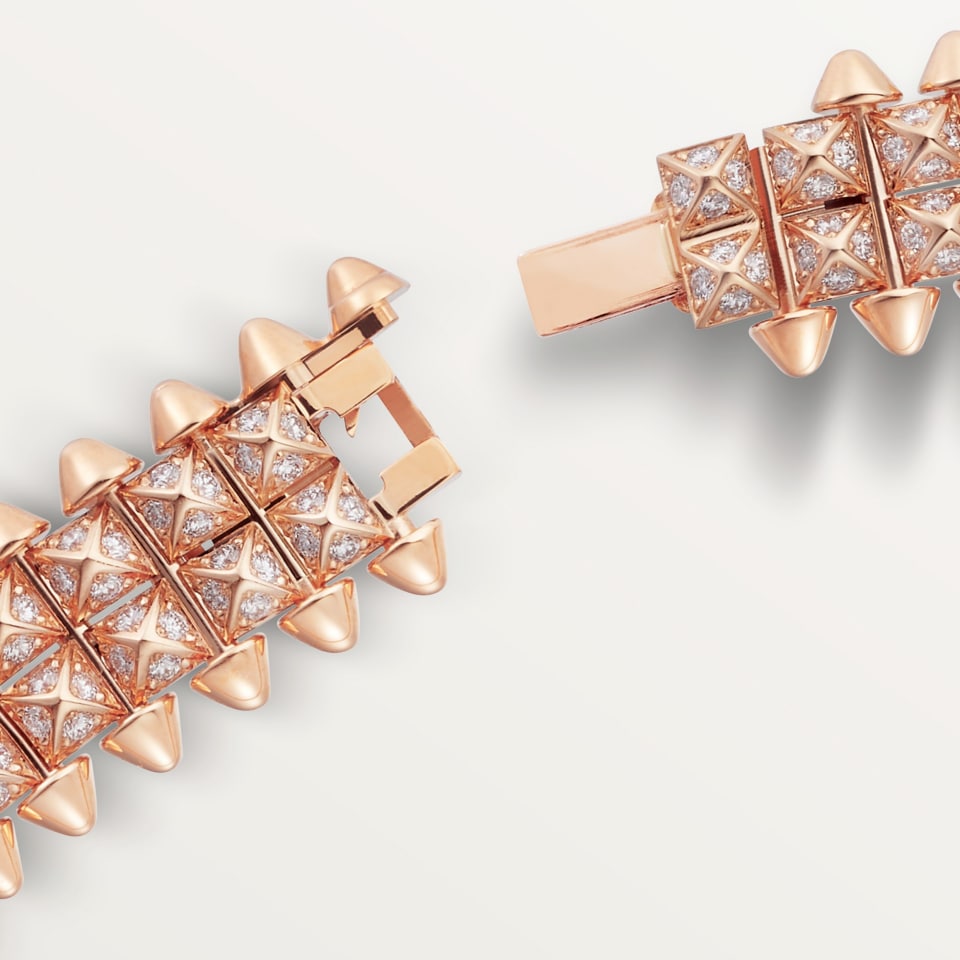 Cartier Clash de Cartier Flexible Double Necklace Rose Gold Diamonds
