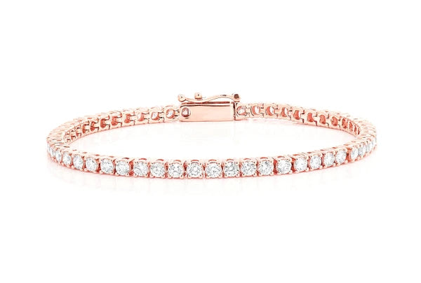 Erkals Jewellers 12pt Prong Set Diamond Tennis Bracelet 18K Gold 8.25ctw