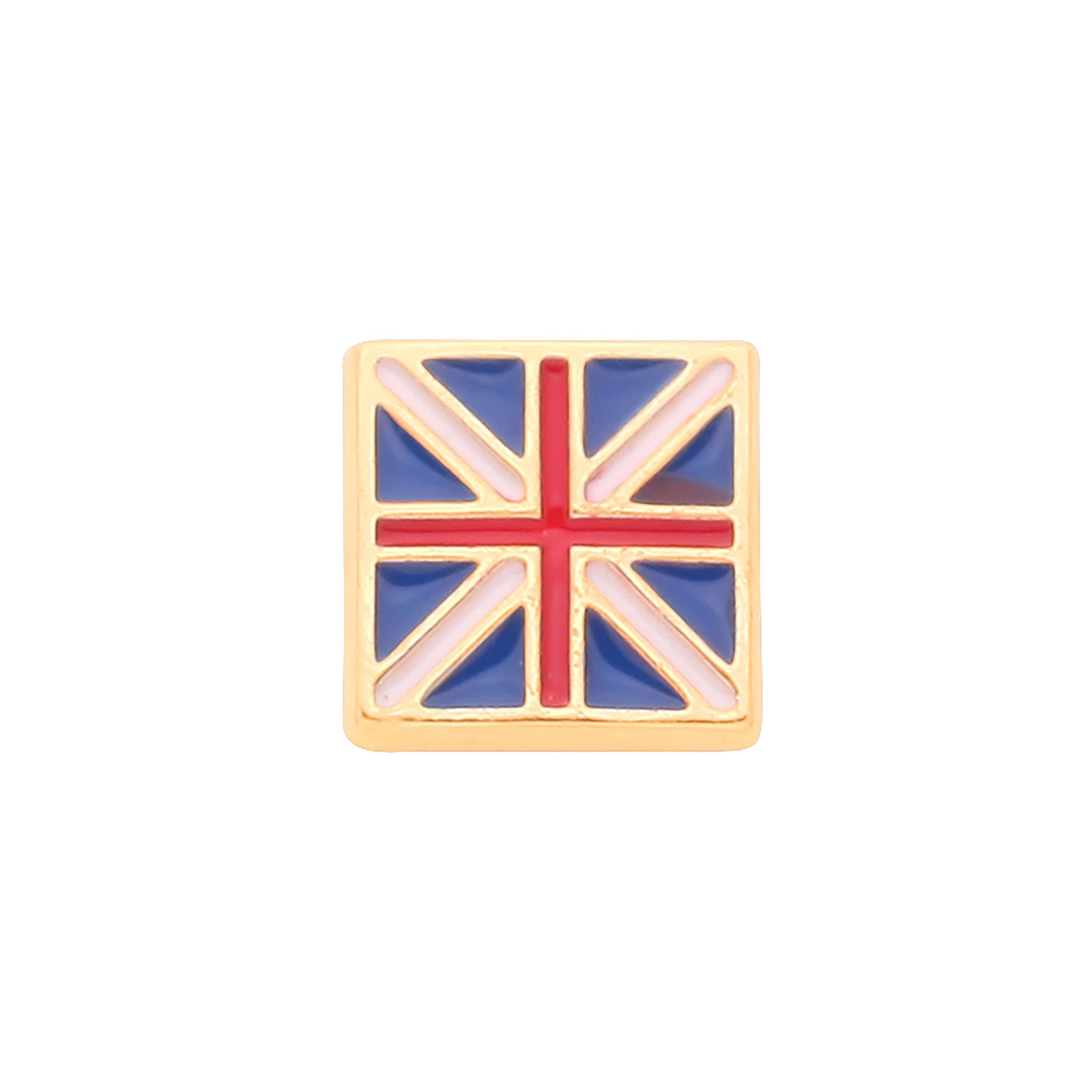 9ct Y/G Union Jack Single Stud for Men