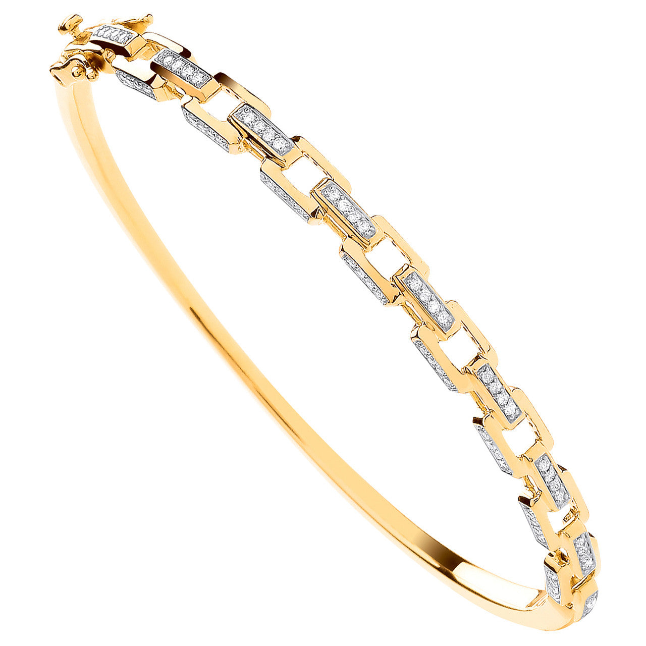 9ct Yellow Gold 0.50ctw Bangle