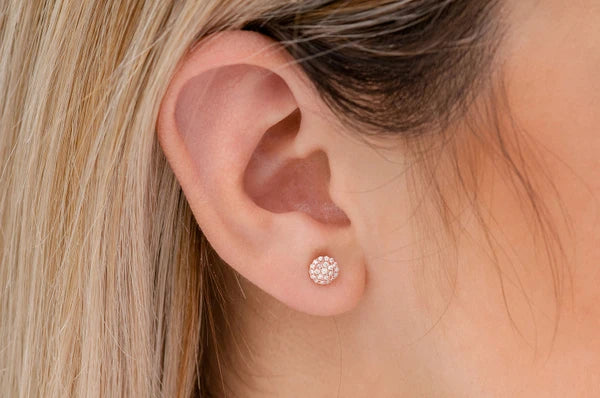 Erkals Jewellers Mini Dot Stud Earrings 18K Gold 0.15ctw
