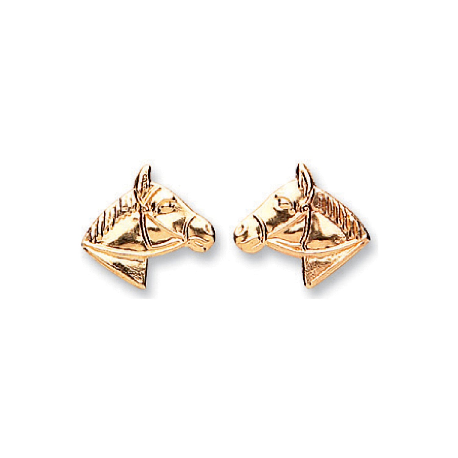 9ct Y/G Horse Studs