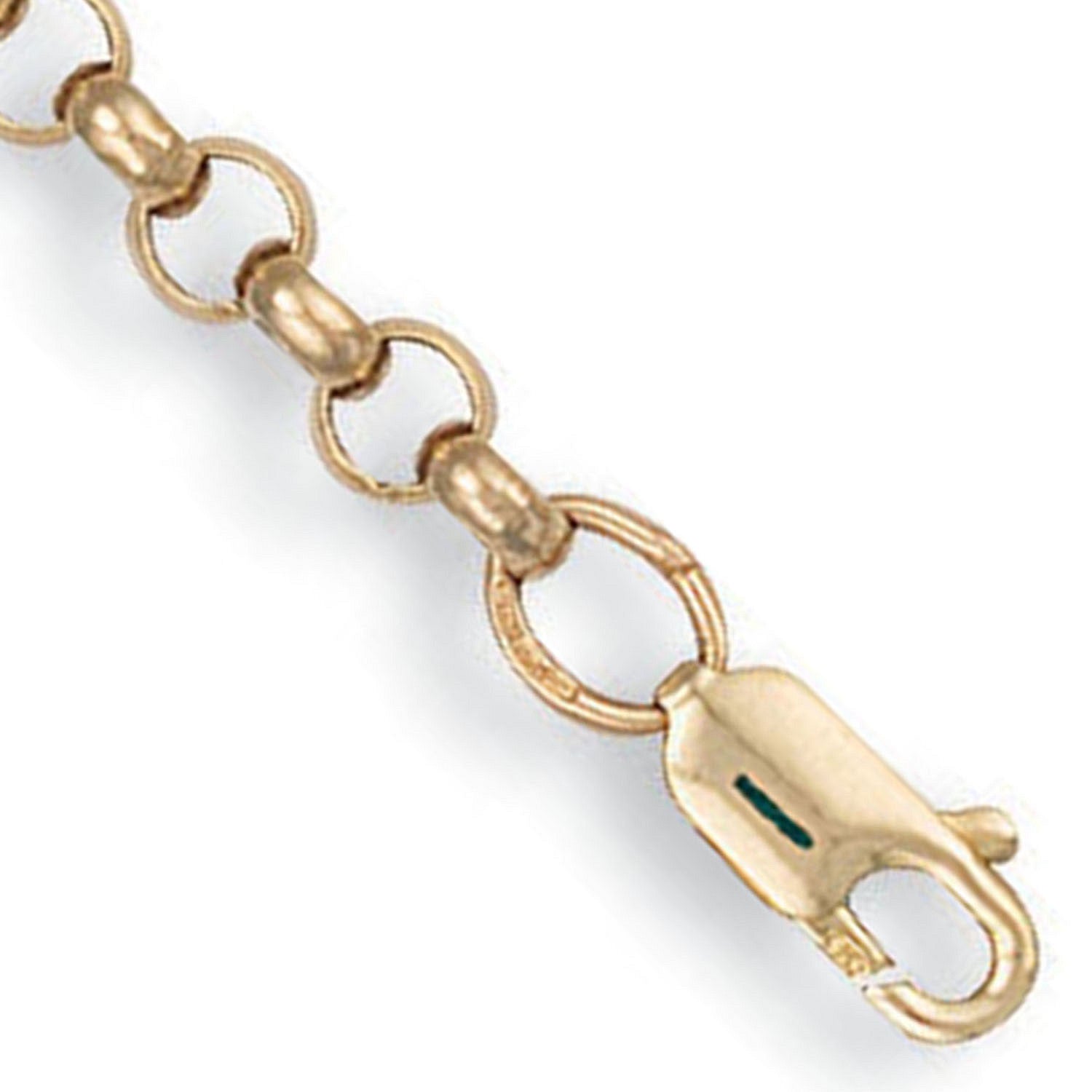 Yellow Gold 4.7mm Round Belcher Chain - 9ct Gold