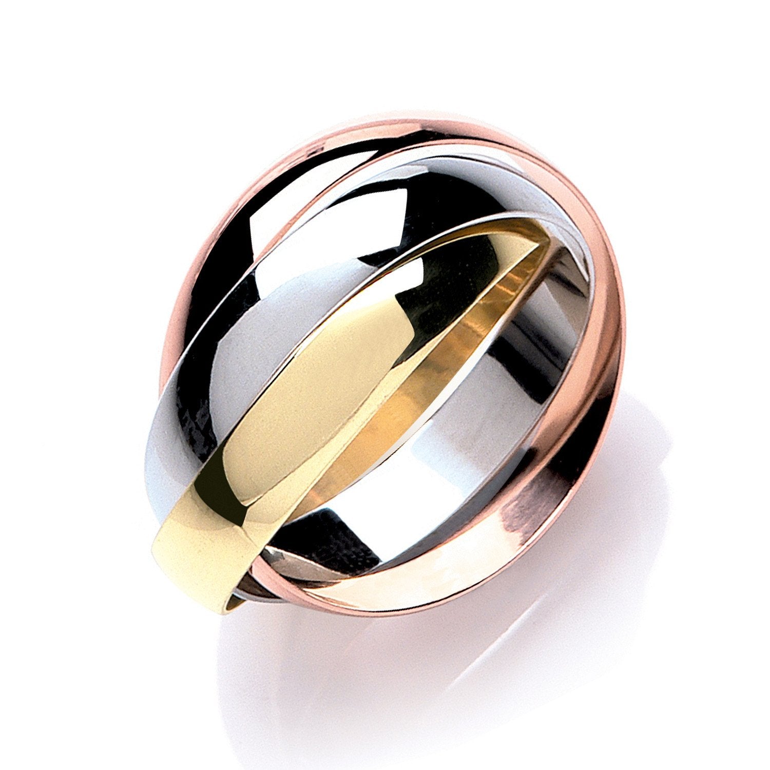 YW & R/G 4mm Russian Wedding Band