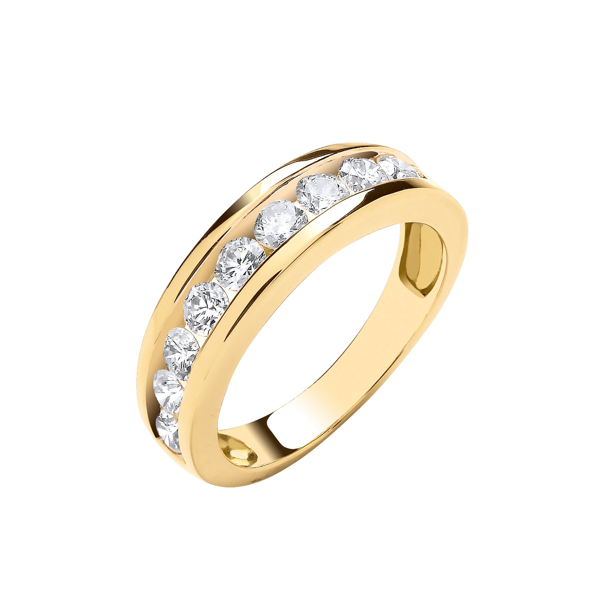 18ct Yellow Gold 1.00ctw Diamond Eternity Ring - 18ct Gold