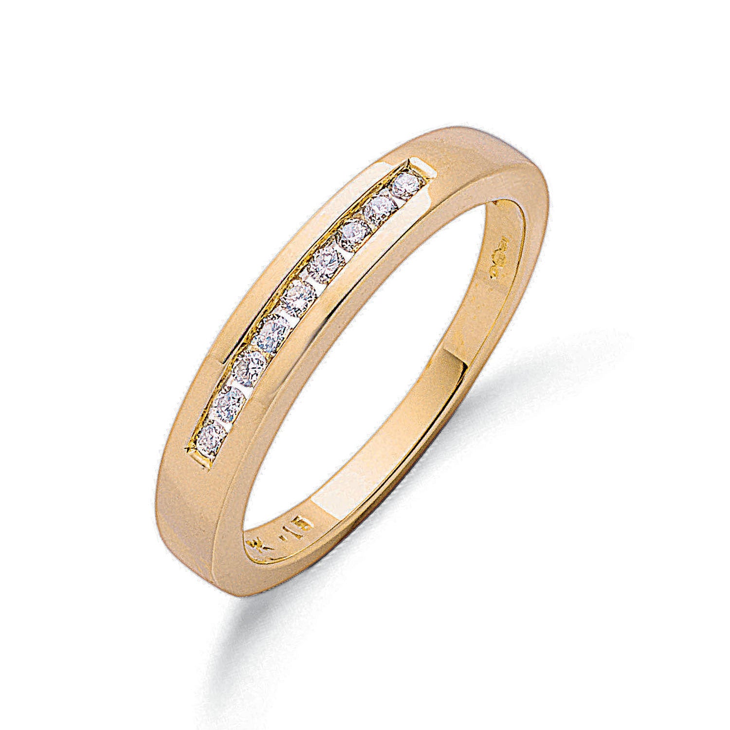 9ct Yellow Gold 0.15ct Diamond Eternity Ring - 9ct Gold