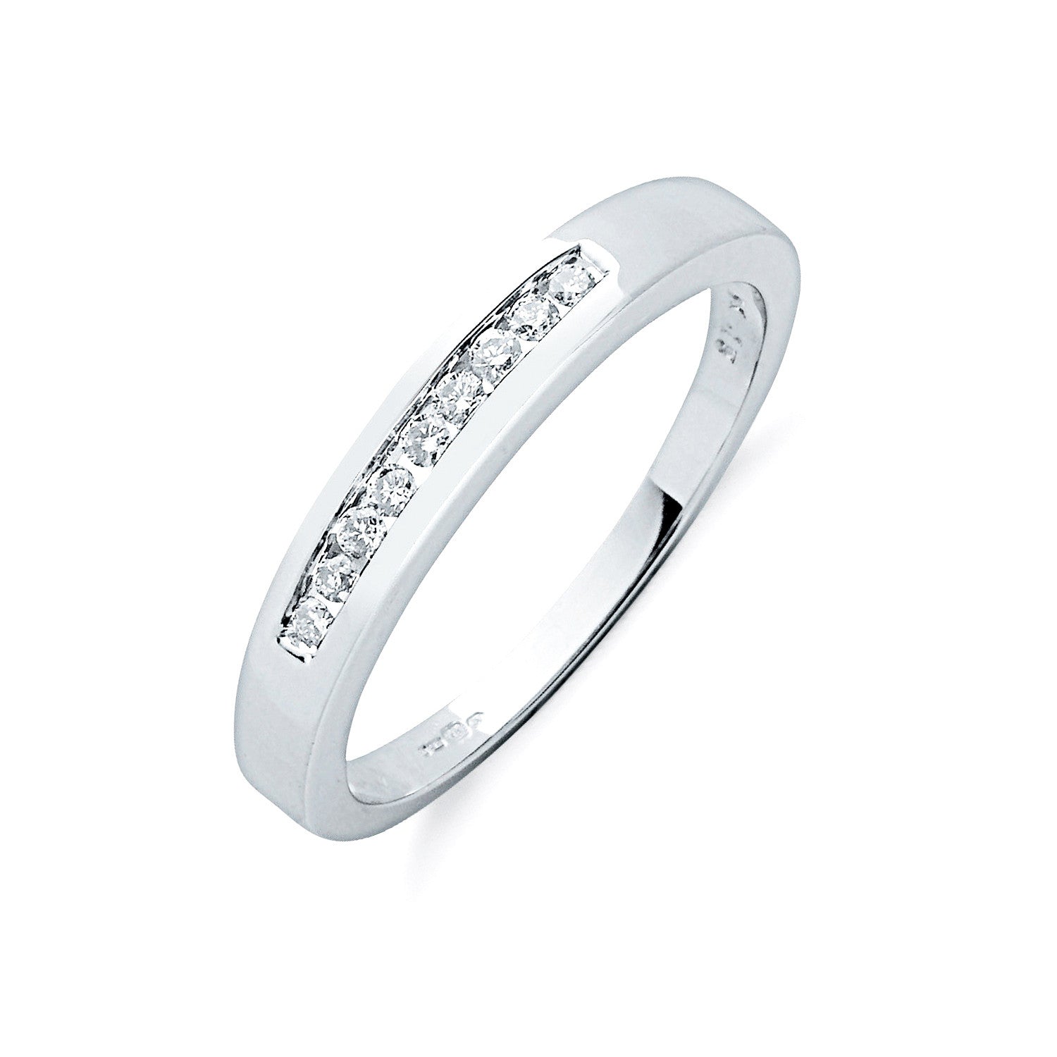 9ct White Gold 0.15ctw Diamond Eternity Ring - 9ct Gold