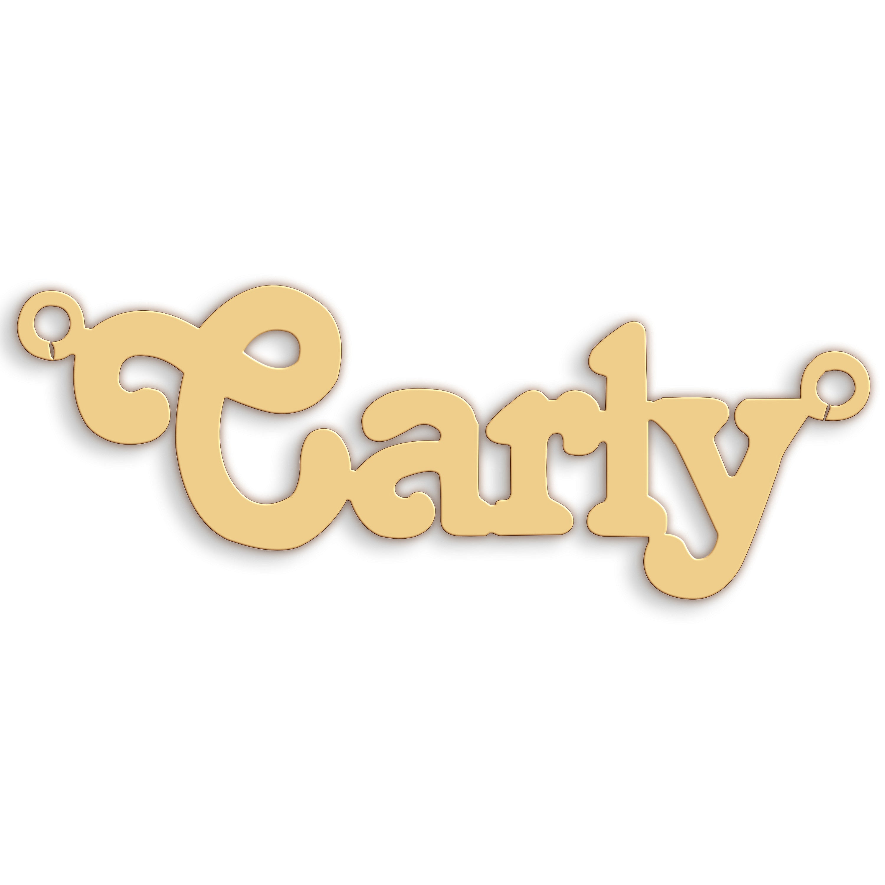 9ct Gold Medium Terra Nameplate - 9ct Gold